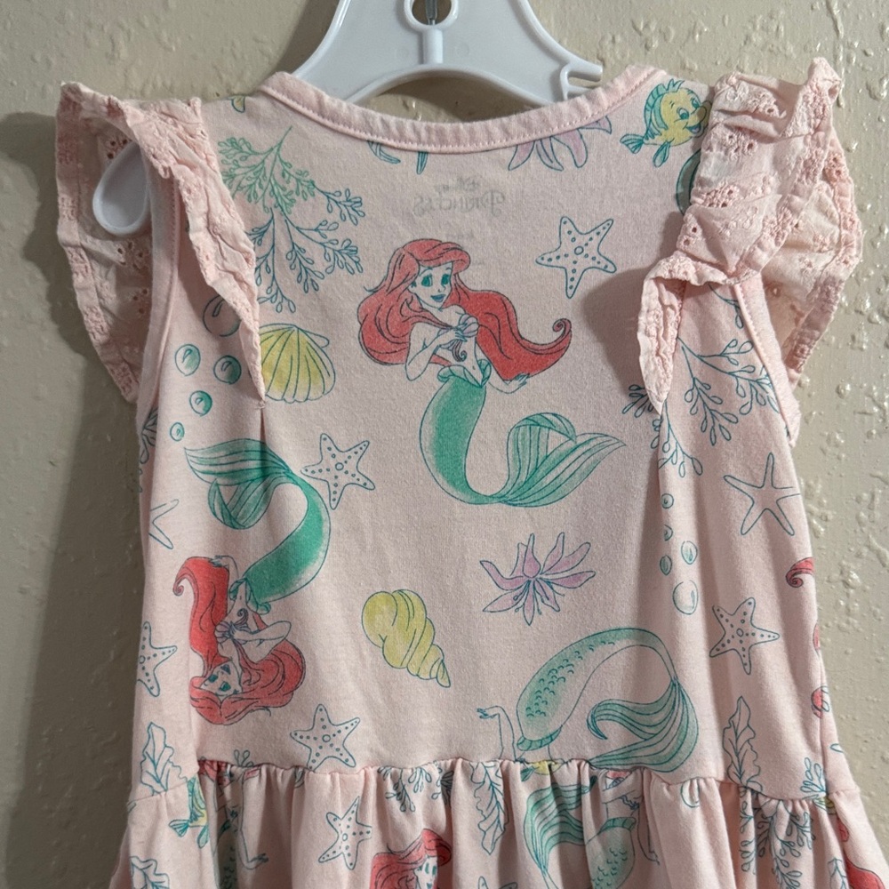 Disney Ariel Pink Ruffle Dress - Picture 5 of 6